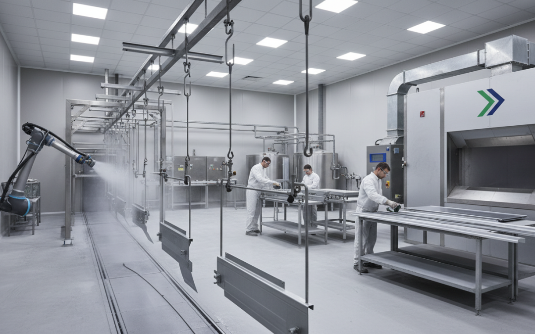 Stralen van meubels vóór spuiten in Rotterdam