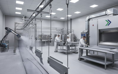 Stralen van meubels vóór spuiten in Rotterdam