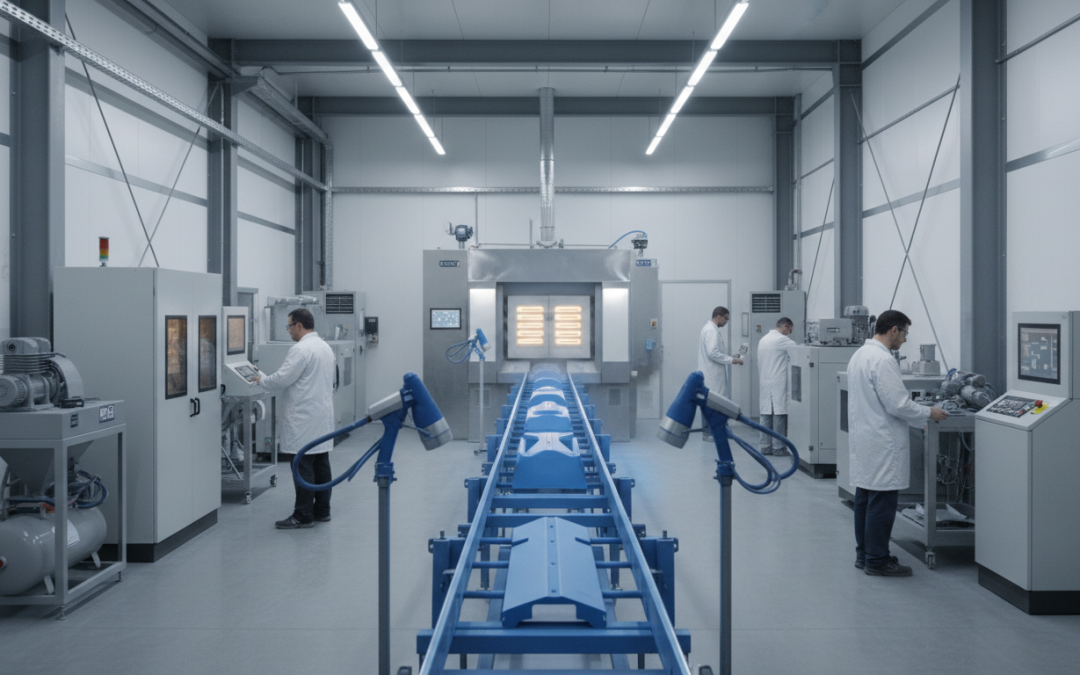 Onderdelen verzenden naar een spuiterij in Rotterdam