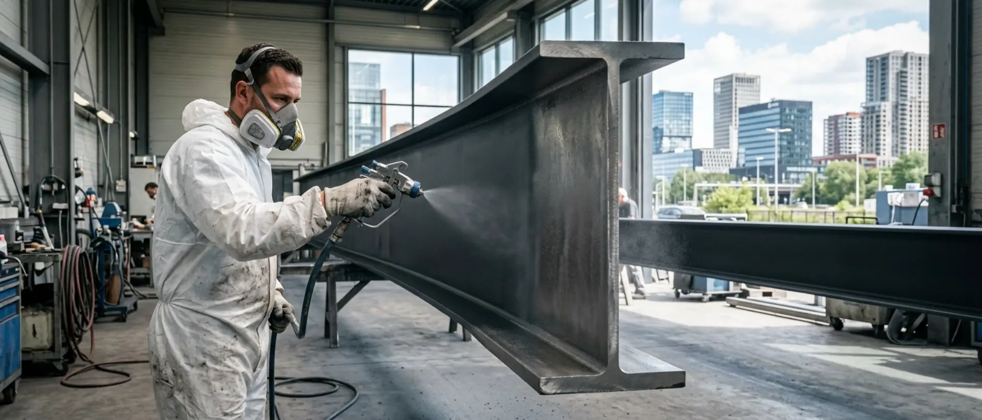 Stalen constructies coaten voor bouw in Amsterdam