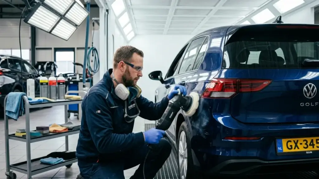 professional car paint scratch repair body shop