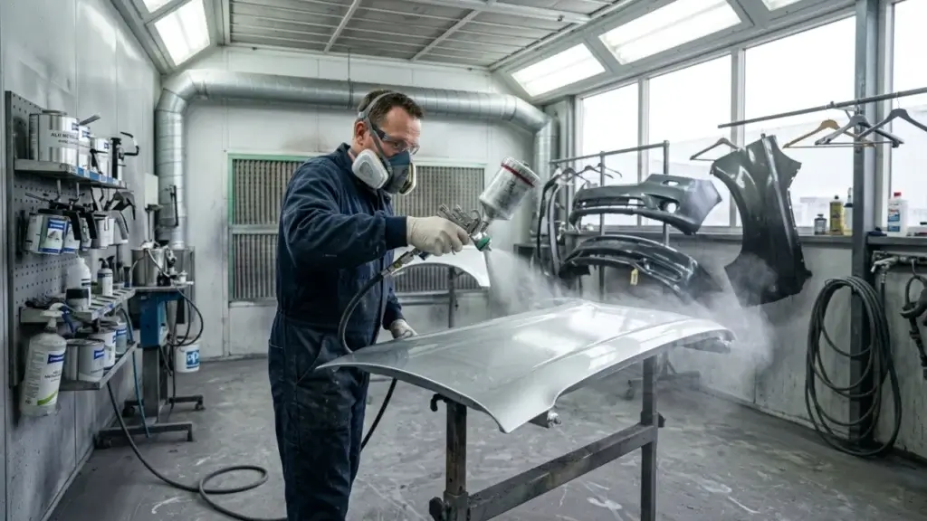 professional industrial aluminum coating spray booth