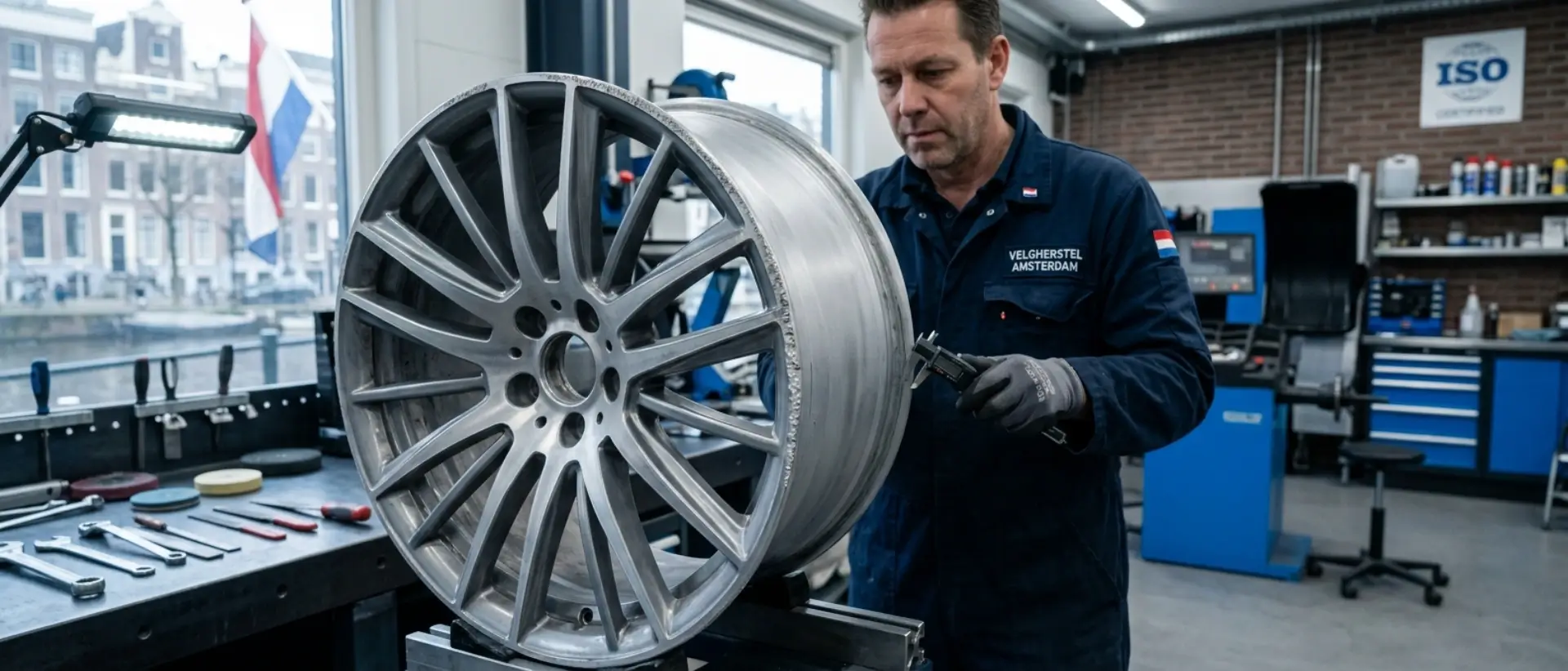 Velgen repareren in Amsterdam: vakkundig herstel van stoeprandschade en slijtage